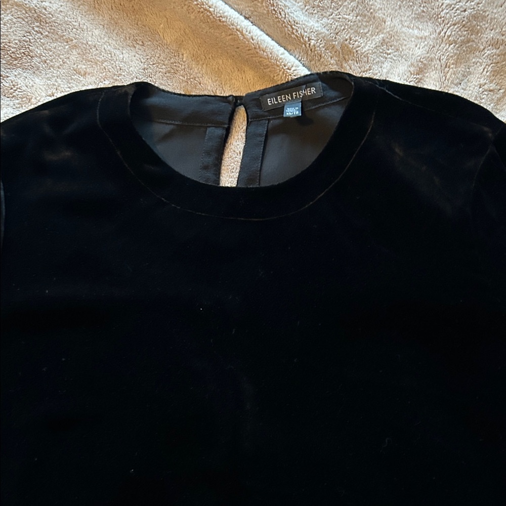 Eileen Fisher Midnight Velvet Blouse